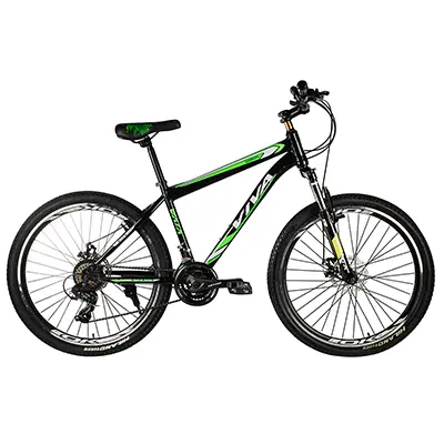 038550c2-fca1-4acc-b95c-eae4ce6475cb دوچرخه مردانه VIVA - SHIMANO دیسکی سایز 26 | مشکی/سبز - Image 1
