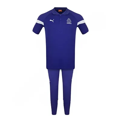 06edfbee-be30-4b0f-8630-9e2776250161-mmedium ست پولوشرت شلوار فوتبال هتلی المپیک مارسی پوما | بنفش - Image 1
