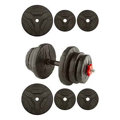 165ce7d0-fccd-4a03-b30f-b3ed46e4487f دمبل بدنسازی متغیرکامپوزیتی تکی 10 کیلویی رادیس فیت | مشکی - Image 1
