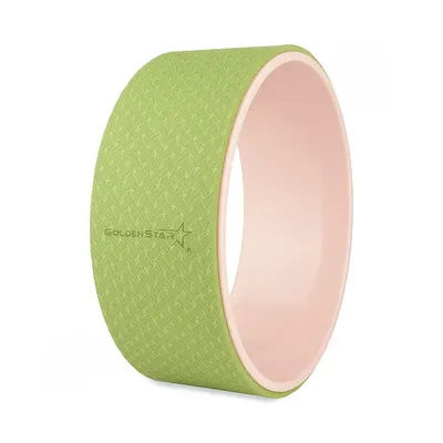 1c93dfd0-8bd6-4c8b-9871-36646a277e44-mmedium چرخ بدنسازی یوگا ویل گلدن استار BRS | سبز/کرمی - Image 1
