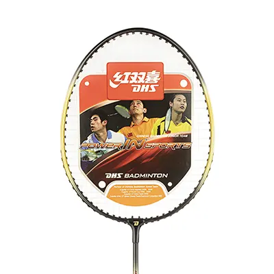 1d1cfe68-9666-4d72-9bf6-982ca3270582 راکت بدمینتون دبل هپینس 317 | مشکی/طلایی - Image 1