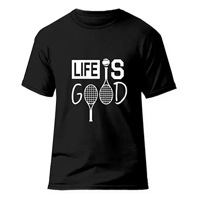 21569fe2-3e41-419b-b7ac-a61c91a8a37e تیشرت تنیس فشن لاین TENNIS 4 | مشکی/سفید - Image 1