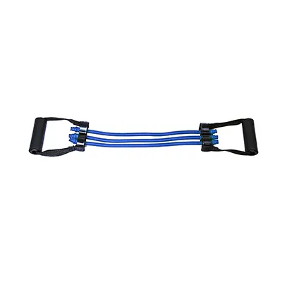 264305c8-26e1-4faa-a484-94d7ccb010ae کش سی ایکس سه رشته کوتاه تن زیب خیلی سفت | آبی/ مشکی - Image 1