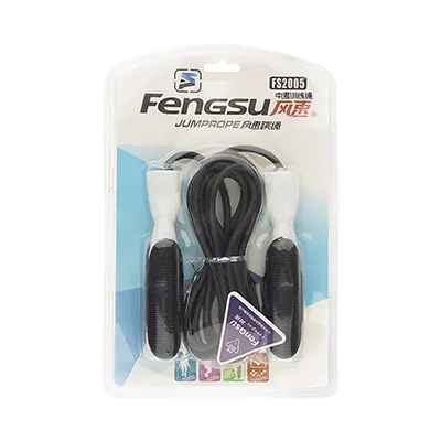 267ce164-99b2-47bb-ad1c-1287e1263cd3 طناب ورزشی بدنسازی FENGSU -FS2005 | مشکی/سفید - Image 1