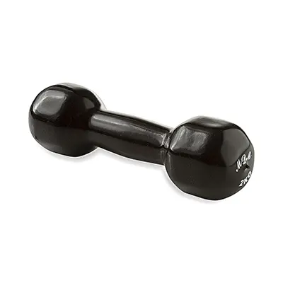 3268f692-268a-448b-a50b-bf120ee39e66 دمبل بدنسازی ایروبیک بانوان روکش دار تکی 2 کیلویی MDM | مشکی - Image 1