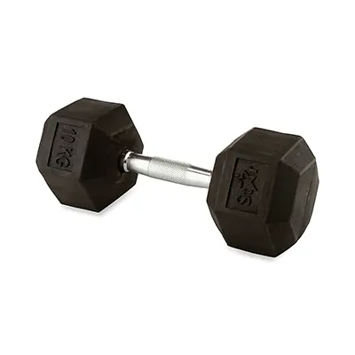 331b6700-3d9a-459e-9ef1-17350910bcfc دمبل بدنسازی ایروبیک بانوان روکش دار تکی 10 کیلویی مکسول نیورکورد | مشکی - Image 1