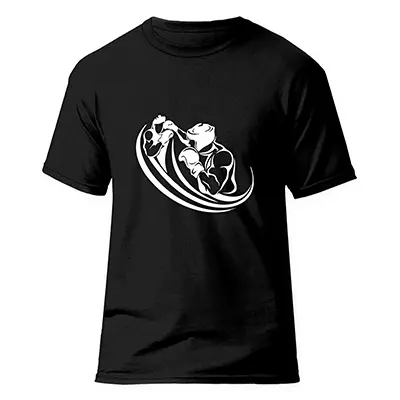 4a4c2a57-d6c3-45de-b3c9-1888e7efb01d تیشرت کیک بوکسینگ فشن لاین Kick Boxing 8 | مشکی/سفید - Image 1