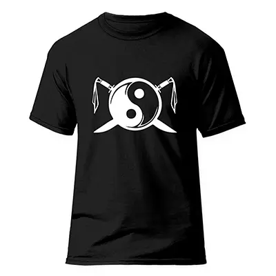 4b73ab0b-5f9c-4a6d-81c4-f442e8cdd2b6 تیشرت کونگ فو فشن لاین Kung Fu 2 | مشکی/سفید - Image 1