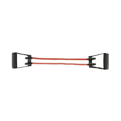 579ee9e3-f37c-4d42-920b-3015bab3d5be کش بدنسازی مقاومتی دوبل تن زیب 90128 خیلی خیلی سفت | قرمز/مشکی - Image 1
