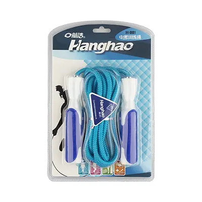 60c7fa97-a6ad-48ba-bf70-d023d606e15a طناب ورزشی بدنسازی Hanghao - H6601 | آبي/سفيد - Image 1
