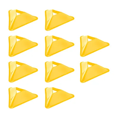 7f6c0a55-eb49-4ae6-a082-64aeb299b1ee مانع تمرین فوتبال کنز مثلثی بسته 10 عددی | زرد - Image 1