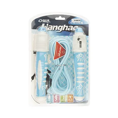 8694b579-d8d5-4595-890c-9ece1ca5cdc9 طناب ورزشی بدنسازی شماره انداز Hanghao - H6619 | آبي/سفيد - Image 1