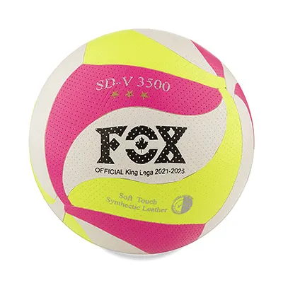 8c8b3e02-2aa7-4f1e-871a-499b51f8dd8a توپ والیبال طرح فاکس FOX SD-V3500 | صورتی/فسفری - Image 1