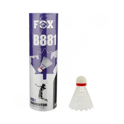 ab148b24-25b2-4bf8-9103-3b5f1d66f361-mmedium توپ بدمينتون فاکس پلاستيکي B881 بسته 6 عددي CHG | سفید - Image 1