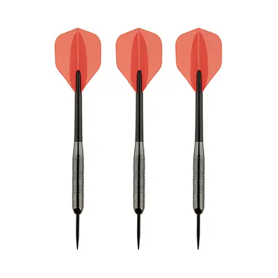 cca5ba2f-eae2-4b3f-8c0d-7a101a405ae8 تیر دارت یدک سوزنی روکش تنگستن دارت گیم 18گرمی بسته سه عددی ATOM | مشکی/قرمز - Image 1
