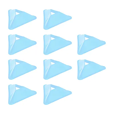 e9c90a0c-a114-4ae2-b904-ada9cfd3b781 مانع تمرین فوتبال کنز مثلثی بسته 10 عددی | آبی - Image 1