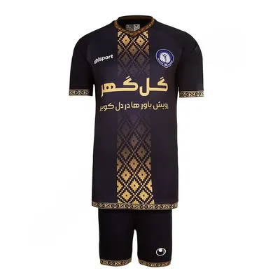 139c96e4-ee76-463c-87e2-186ca01bd6f6-mmedium ست پیراهن شورت فوتبال اول گل گهر سیرجان آلشپرت هواداری | سرمه ای/زرد - Image 1