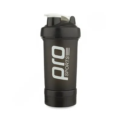 17a4fdab-7f90-417c-b2b2-40559009f183-mmedium قمقمه شیکر ورزشی 450 سی سی پرو اسپرتز چهار تکه BRS | مشکی - Image 1