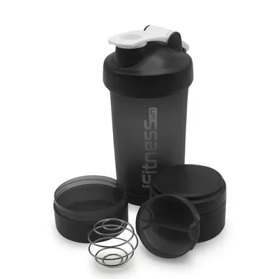 4e2cea88bea24863b593281beee93ece-mmedium قمقمه شیکر سه تکه 450 سی سی I.fitness | مشکی - Image 1