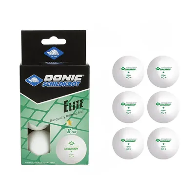 a26eca34-524f-4356-bc96-3010c55b6d04-mmedium توپ پینگ پنگ دونیک 1ستاره شیلدکروت 40+ ELITE بسته 6 عددی | سفید - Image 1