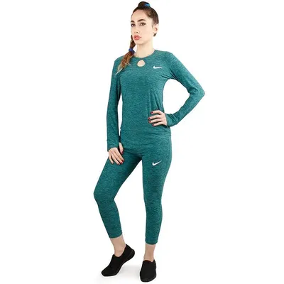 a6d317f8f3ec42d0a4dca30436defcf6-mmedium ست بلوز شلوار زنانه طرح نایک هیرو PGH | سبز - Image 1