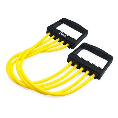 0d6276cd19fd480283b4e861ce1d293b-mmedium ست کش بدنسازی مقاومتی CX لایو بادی پنج رشته سایز 0/6 متری | زرد/مشکی - Image 1
