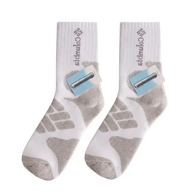 1ab873e8c5094f2dbd75edd453421f66-mmedium جوراب کوهنوردی کلمبیا ضخیم Larde -4071 | سفید/طوسی - Image 1