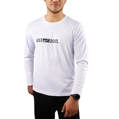 3408ef9c023347ab82a143039d4f1a4d-mmedium-2 بلوز ورزشی مردانه نایک Just Do it 5179 AKS | سفید - Image 1