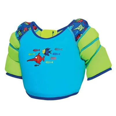 67ab7f2a0cda48bfacaa86d6e4e714f4-mmedium جلیقه شنا بچه گانه زاگز Wings vest HMK | آبی/فسفری - Image 1