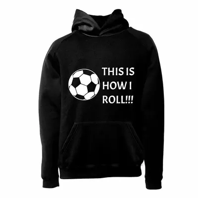 842bde9d6ef04b449ea9ab1db05eb347-mmedium هودی ورزشی فوتبال فشن لاین FTBL 45 | مشکی/سفید - Image 1