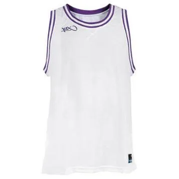 87e7df84d0f844e3ae85afda47513585-mmedium لباس بسکتبال مردانه Hardwood Double XJersey K1X | سفید/بنفش - Image 1