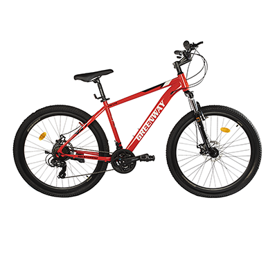 8f16d869-6a61-47ea-b483-293879d1256c دوچرخه کمک دار GREENWAY 27.5 - 2704 استیل دیسکی سایز 27.5 | قرمز - Image 1