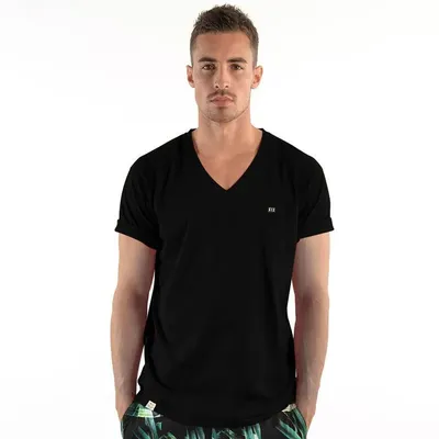 8f25d1a4444b4858b826de1e8f003491-mmedium تیشرت مردانه Double Impact V-neck K1X | مشکی - Image 1