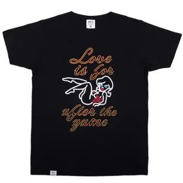 99c91b616e4048fd92c698713cc8f3e4-mmedium تیشرت مردانه Neon Love Is For After The Game K1X | مشکی - Image 1