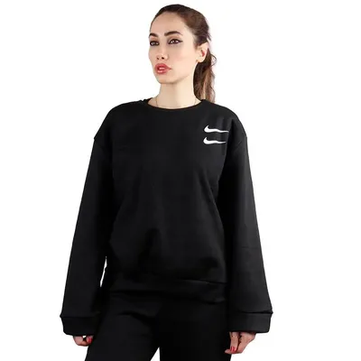 a6c96d0a6fd84962877359d9e57b0c44-mmedium بلوز زنانه طرح نایک اسلش | مشکی - Image 1