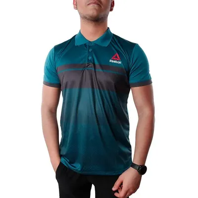 b8b782e1078e4fdcaf869d1b2ab61e5b-mmedium پولوشرت ورزشی مردانه طرح ریبوک P39 | سبز/طوسی - Image 1