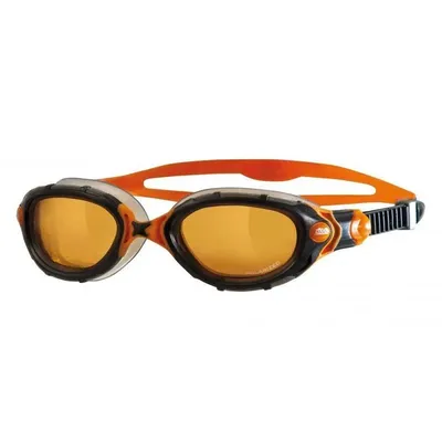 c6c70ca8bea041d6a4f8008f44814f90-mmedium عینک شنا زاگز Predator Flex | مشکی/نارنجی - Image 1