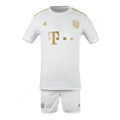 ce47fc6efcf344a5b48ba2a6190fb0a5-mmedium ست پیراهن شورت فوتبال دوم بایرمونیخ آدیداس | سفید - Image 1