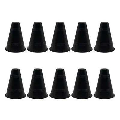 d7610f77de234b669a35f5296eba106b-mmedium مانع تمرین فوتبال مخروطی 9 سانتیمتری ژله ای بسته 10 عددی | مشکی - Image 1
