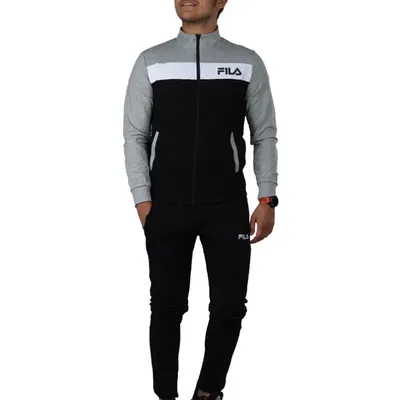 e03ae6c9e632414eb2cb9c8be7cf5a31-mmedium گرمکن شلوار مردانه طرح فیلا | طوسی/مشکی - Image 1