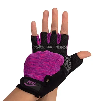 e9acceab5b164624b643203785031603-mmedium دستکش نیمه انگشتی دوچرخه سواری نایک 01 | بنفش - Image 1