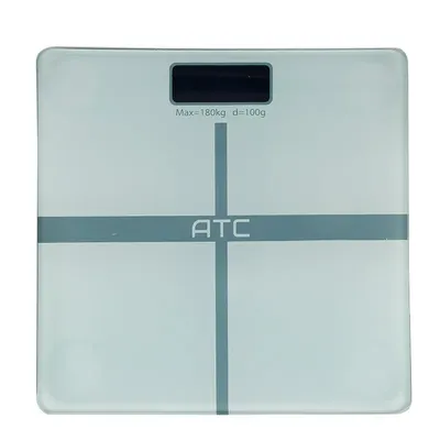 e9fddcbbab8c48ee8bd91bf6f5e0cdda-mmedium-1 ترازوی وزن کشی بدنسازی شیشه ای دیجیتال AT-300 ATC | سفید - Image 1