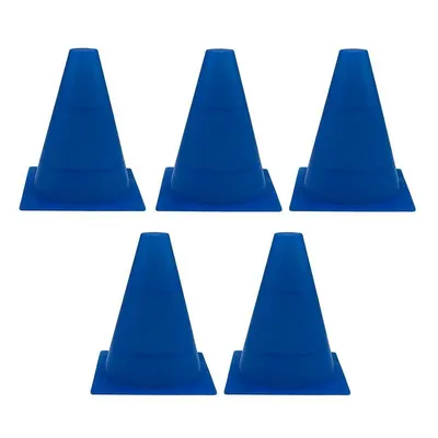 f5a8d82f58084be699702e012e80e263-mmedium مانع تمرین فوتبال مخروطی ۲۰ سانتیمتری ژله ای بسته 5 عددی DST | آبی - Image 1