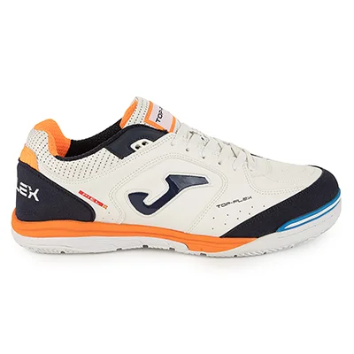 fb3cbca6-cd1e-468d-b74b-c209ae576b07 کفش فوتسال جوما TOP-FLEX XP JOMA 5520 | سفید/سرمه ای - Image 1