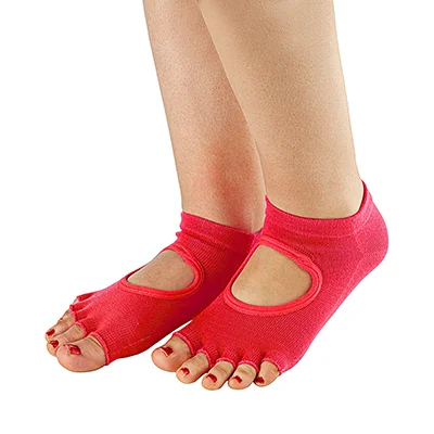 527d090d-1f3e-421e-b2eb-6a1c6c3359aa جوراب بدنسازی انگشتی پیلاتس SPORTS SOCKS استپ دار | صورتی - Image 1