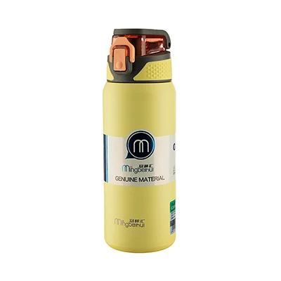 73716b48-2377-4db8-93f1-2660e5bbe7e7 قمقمه ورزشی استیل فیلتردار650 سی سی mingbeihui TT9001 650 | زرد - Image 1