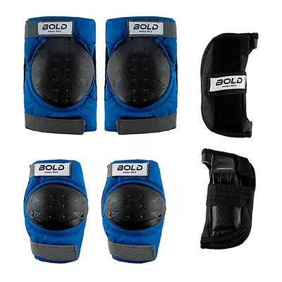 bafd926b-f14e-4b35-8e42-c49813bcbe2e ست لوازم ایمنی اسکیت BOLD PRO | آبی - Image 1