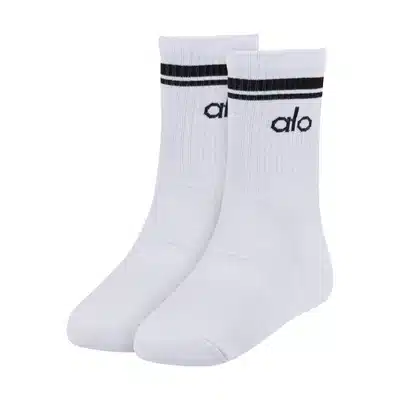 e868b9bd-e3b1-4f65-968a-9899189206d2 جوراب ورزشی طرح alo کف حوله ای | سفید/مشکی - Image 1