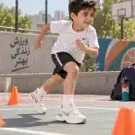 کفش ورزشی بچه گانه فرد طرح نایک V2K | سفید/طوسی - تصویر 7
