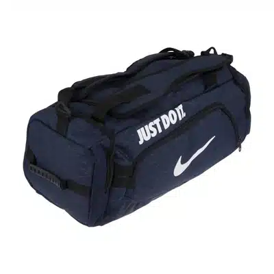 9d0f963a-0694-40ff-b91e-32c52dd8c07f ساک ورزشی طرح نایک کوله پشتی شو Just Do it | سرمه ای - Image 1